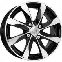 R14 4x98 5,5J ET40 D58,5 K&K Джемини алмаз черный (КС480)