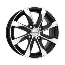 R14 4x100 5,5J ET49 D56,6 K&K Джемини-оригинал алмаз черный (КС480)