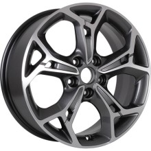 R17 5x112 7J ET49 D57,1 Khomen KHW1702 (ZV17_Octavia) Gray_FP