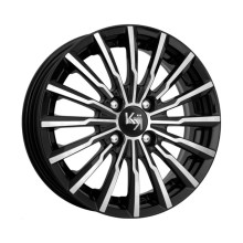 R14 4x98 5,5J ET40 D58,5 К&К Акцент (КС641) Алмаз черный