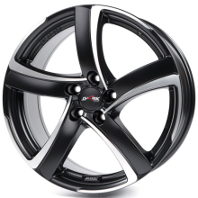 R17 5x100 7,5J ET35 D63,3 Alutec Shark Racing Black Front Polished 
